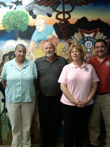 Shown left to right: Linda Drake, Herb Holderman, Tammy Anderson, and Steve “Scooter” Scoughton