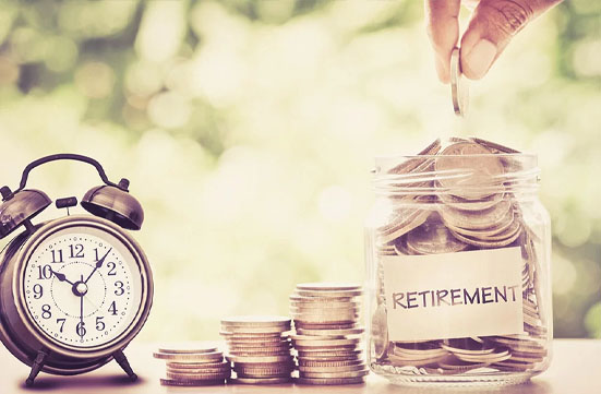 Saving coins towards retirement